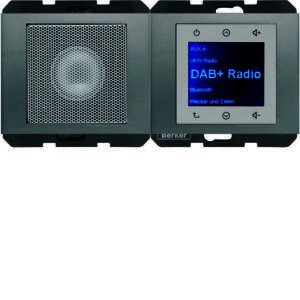 Radio mit Lautspr. DAB+, Bt.,K.x edelst., Berker 30807004