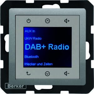 Radio DAB+, Bt., Q.x alu, Berker 30846084