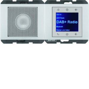 Radio mit Lautspr. DAB+ K.x alu, Berker 29807003