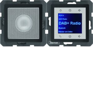 Radio mit Lautspr. DAB+ Q.x anth., Berker 29806086