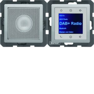 Radio mit Lautspr. DAB+ Q.x alu, Berker 29806084