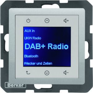 Radio DAB+, Q.x alu, Berker 29846084