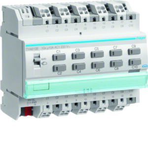 KNX Schalt-/Jalousieaktor 10/5fach 10 A REG Hager HTYA610B