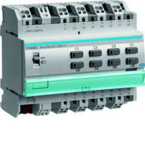 KNX Schalt-/Jalousieaktor 8/4fach 16 A C-Last REG Hager HTYA608D