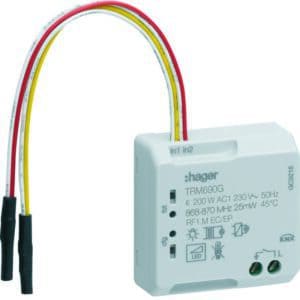 KNX-RF Schaltaktor 1fach mit 2fach Tasterschnittstelle Up Hager HTRM690G