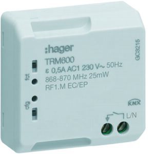 KNX-RF Tastaktor 1fach Up  Hager HTRM600