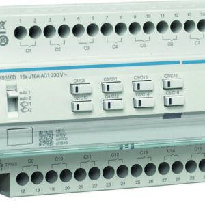 KNX Schalt-/Jalousiekator 16/8fach 16A C-Last REG Hager HTYMS616D