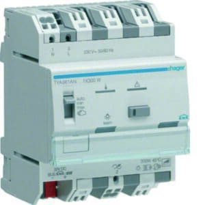 KNX Universaldimmaktor 1fach 1x300W REG Hager HTYA661AN