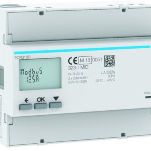 Energiezähler 3ph,direkt 125A, MODBUS,MID Hager HECR310D