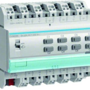 KNX Rollladenaktor 8fach 230 V REG Hager HTYA628A