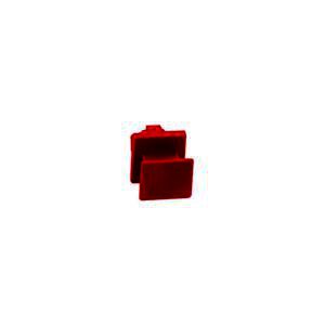 Blindstecker zum Schutz unbelegter RJ45-Stecköffnungen, rot (ähnlich RAL 3020), Rutenbeck 13510512