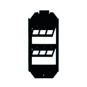 Geräteträger, 6-fach, für Bodentankmontage, zur Aufnahme von max. 6 Universalmodulen und Keystonemodulen, Rutenbeck 17000032