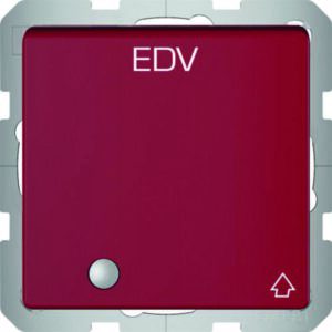 Steckdose SCHUKO m. KLPD und LED Q.x rot, Berker 41516015