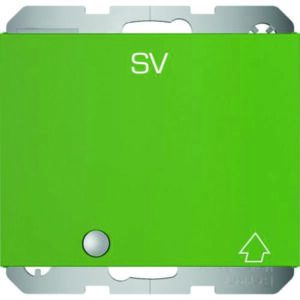 Steckdose SCHUKO m. KLPD u. LED K.x grün, Berker 41517113