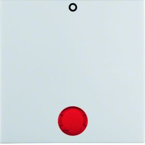 Wippe mit roter Linse und Aufdruck "0" Berker S.1/B.3/B.7 polarweiß, glänzend, Berker 16248989