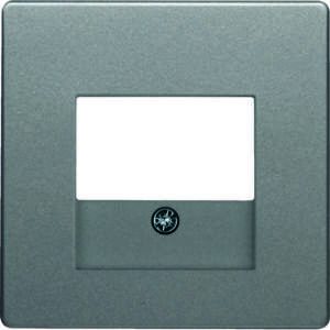 Q.x Zentralstück für TAE und UAE Anschlußdosen GA, alu samt, Berker 10336084