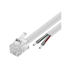 Verbindungskabel RJ10 Open end, Länge 10 m, weiß, ESYLUX EC10431517