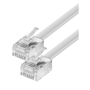 Verbindungskabel RJ11, Länge 10 m, weiß, ESYLUX EC10431524
