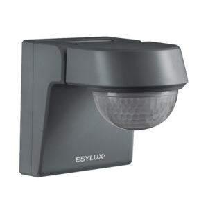 Bewegungsmelder 280° mit Unterkriechschutz 360°, IP55, anthrazit, fernbedienbar, ESYLUX EM10025402