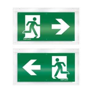 Piktogrammscheibe zweiseitig Pfeil rechts/links, 24 m EKW, für SLX-Notleuchten, ESYLUX EN10079092