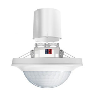 Deckeneinbau-Präsenzmelder 360°, Reichweite ca. Ø 24 m, 2 x Lichtkanal, KNX-Bus, ESYLUX EP10428838