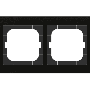 MDT Glasrahmen 2-fach für 63 mm Programme, Schwarz MDT BE-GTR263S.01S