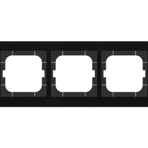 MDT Glasrahmen 3-fach für 63 mm Programme, Schwarz MDT BE-GTR363S.01S
