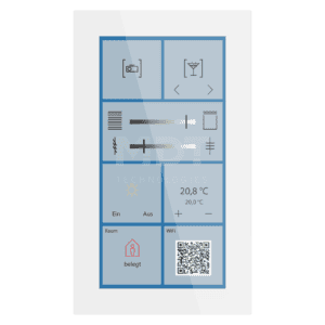 KNX Glas Touch Smart Plus 6 Zoll, KNX Data Secure, Weiß MDT BE-GTSP6TW.01S