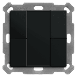 KNX Taster 55 4-fach, Schwarz matt MDT BE-TA550406.02