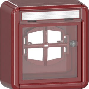 Abd. BSF + Glasscheibe WG AP Rot Gira 320630