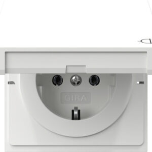SCHUKO-Steckd. KD Flächenschalter Reinweiß Gira 445470