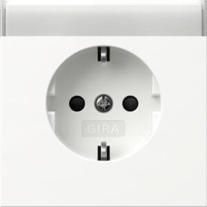 SCHUKO-Steckd. BSF + SP Flächenschalter Reinweiß Gira 446270