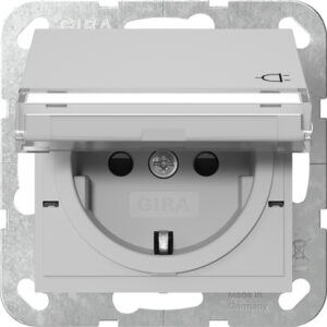 SCHUKO-Steckd. KD BSF + SP System 55 Grau m Gira 4557015