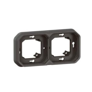 Plexo New FRUP 2-fach Tragring, horizontal und vertikal in der Farbe: Anthrazit Legrand 069607L