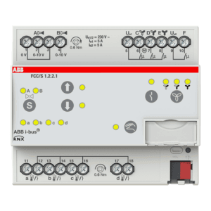 Fan Coil Controller, 2 x 0-10 V, manuelle Bedienung, 3-stufig, REG FCC/S1.2.2.1 ABB 2CDG110213R0011