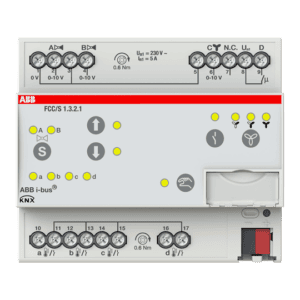 Fan Coil Controller, 3 x 0-10 V, manuelle Bedienung, REG FCC/S1.3.2.1 ABB 2CDG110215R0011