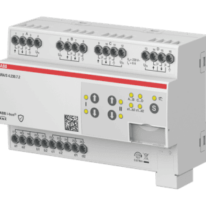 Jalousieaktor 4-fach 230V, auto. Fahrzeitermittlung, 3 End Pos., Binäreingänge manuelle Bedienung JRA/S4.230.7.2 ABB 2CDG110294R0011