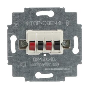 Stereo-Lautsprecher-Anschlussdose Mit Steckklemmen 0248/02-101 Busch Jaeger 2CKA000230A0402