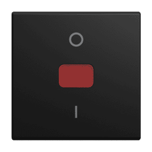 Wippe mit roter Kalotte, mit Aufdruck Aufdruck "0 - 1 2544-915 Busch Jaeger 2CKA001434A0664