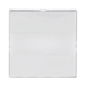 Zentralscheibe mit rotem und neutralem Lichtfenster und Beschriftungsfeld 1573 CN-84 Busch Jaeger 2CKA001582A0350