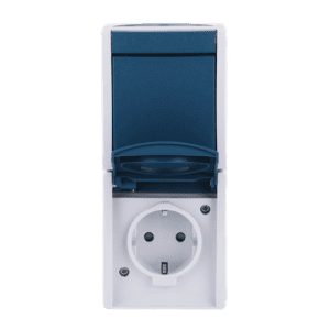 Kombination SCHUKO® Steckdose, mit Wippschalter mit erh. Berührungsschutz 2601/6/20 EBW-53 Busch Jaeger 2CKA001684A0330