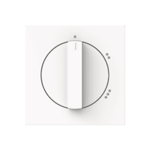 Zentralscheibe mit Aufdruck Symbol "1-2-3" für Stufenschalter, Drehknopf studioweiß matt - Busch-art linear® 2542 DR/02-44M Busch Jaeger 2CKA001710A4154