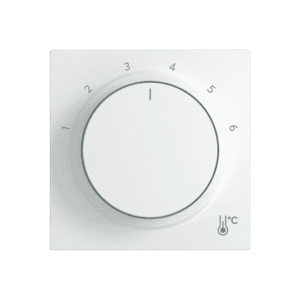 Zentralscheibe mit Aufdruck Skala 1 … 6 für Temperaturregler Drehknopf studioweiß - Busch-art linear® 1794 R-44G Busch Jaeger 2CKA001710A4207