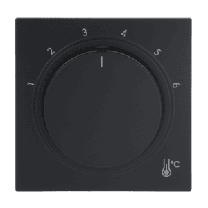 Zentralscheibe für Raumtemperaturregler Skala 1 … 6 für Temperaturregler Drehknopf schwarz matt - Busch-art linear® 1794 R-45M Busch Jaeger 2CKA001710A4208