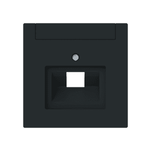 Zentralscheibe mit Beschriftungsfeld Kommunikations-Steckverbinder 1-fach schwarz matt - Busch-art linear® 1803-45M Busch Jaeger 2CKA001710A4222