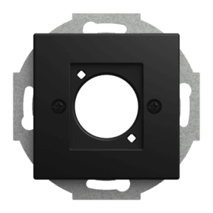 Zentralscheibe mit Tragring XLR-Einbaubuchse Serie D 1-fach schwarz matt - Busch-balance® SI 2553-915 Busch Jaeger 2CKA001724A4470