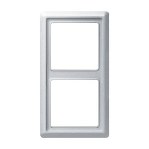 Abdeckrahmen 2-fach alusilber - Allwetter 44® (IP44) 2102-33 Busch Jaeger 2CKA001730A0278