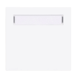 Wippe mit Beschriftungsfeld für Schalter/Taster, Einzeltaster studioweiß - Busch-art linear® 1764 N-44G Busch Jaeger 2CKA001731A4021