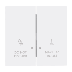 Zentralscheibe mit Aufdruck DO NOT DISTRUB MAKE UP ROOM Zimmereinheit 1785/11 K-44M Busch Jaeger 2CKA001751A3310
