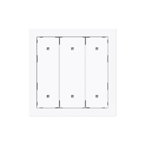 Wippe für Elektroniktaster 3-fach mit transparenten Kalotten Busch-art linear® 2570-30-44G Busch Jaeger 2CKA001751A3329